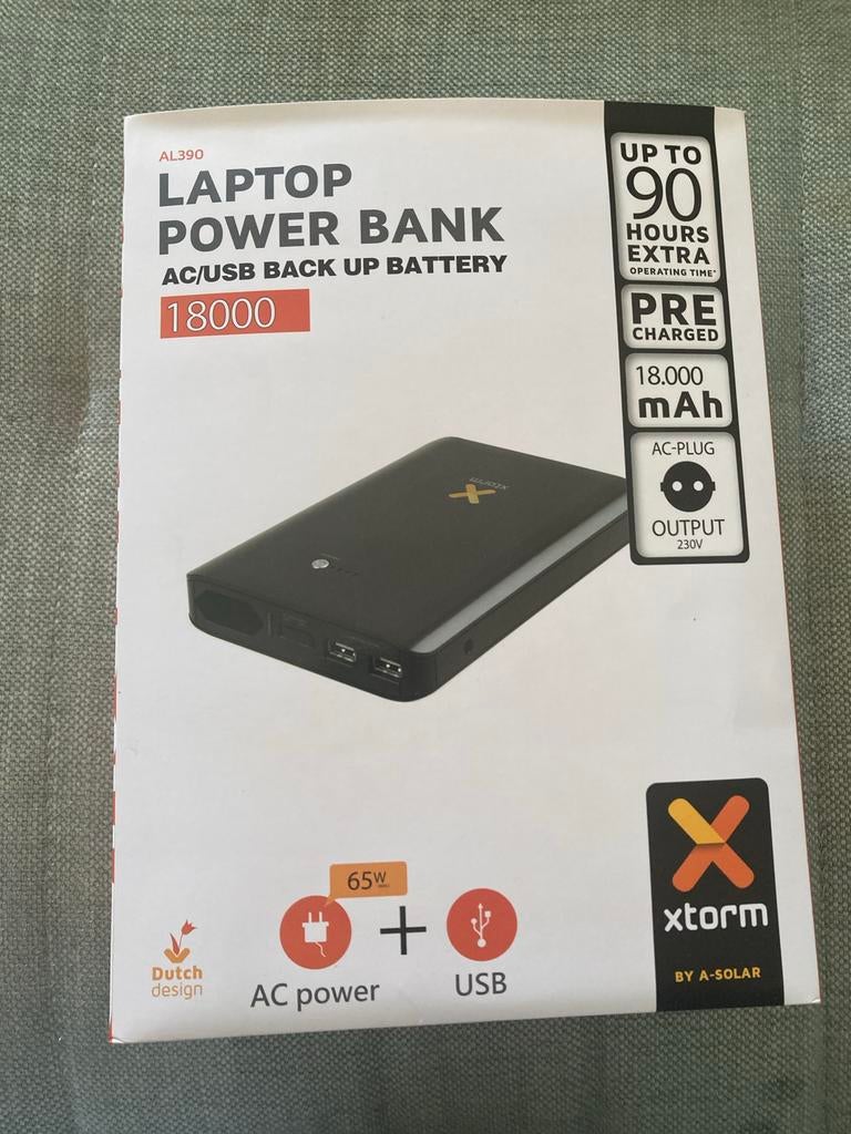 Xtorm AL390 Laptop Power Bank 18000 mAh, Ophalen of Verzenden, Nieuw