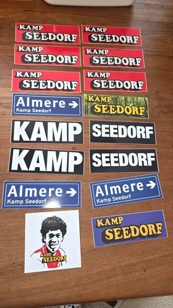 Kamp seedorf stickers set, Verzamelen, Ophalen of Verzenden, Zo goed als nieuw
