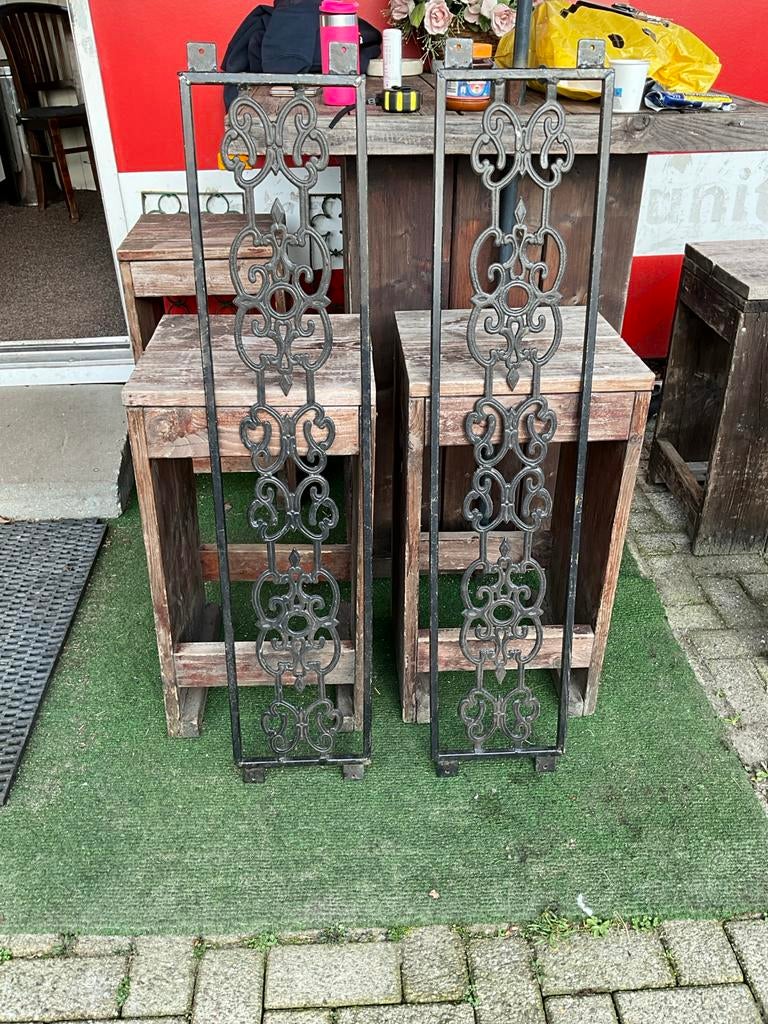 Decoratieve deurroosters 26x117 cm - Metaal, Doe-het-zelf en Verbouw, Deuren en Horren, Ophalen, Gebruikt, Minder dan 80 cm, 215 cm of meer