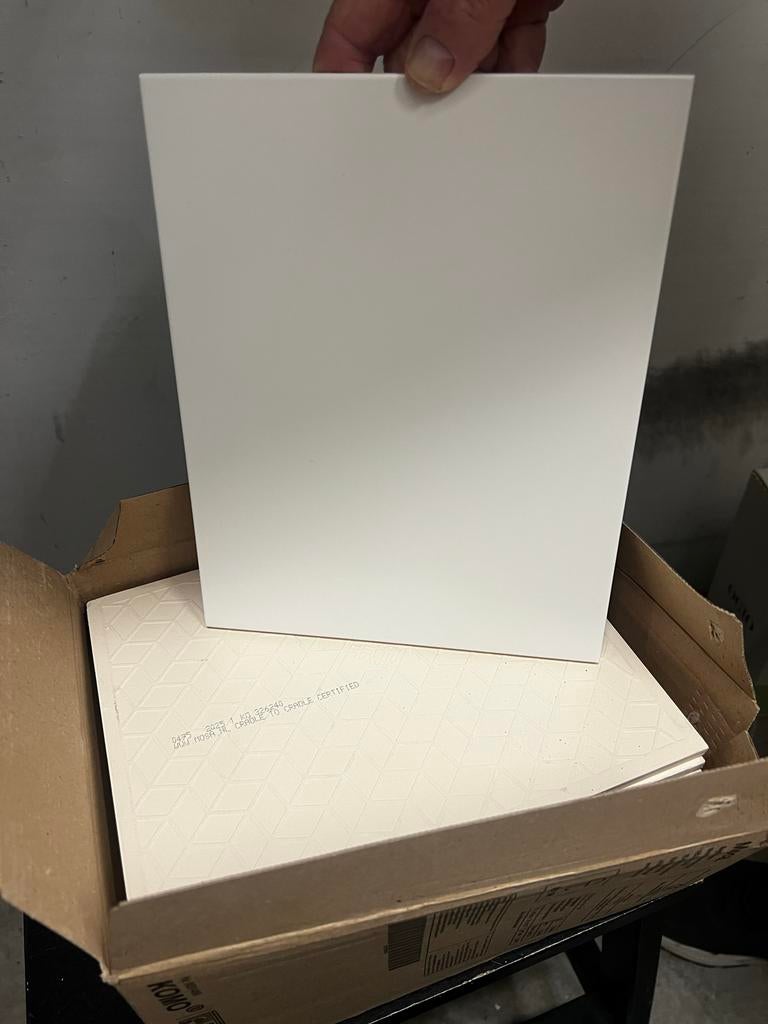 22 Mosa badkamer tegels mat wit 20x25 cm, Doe-het-zelf en Verbouw, Tegels, Ophalen, Nieuw, 20 tot 40 cm, Minder dan 5 m²