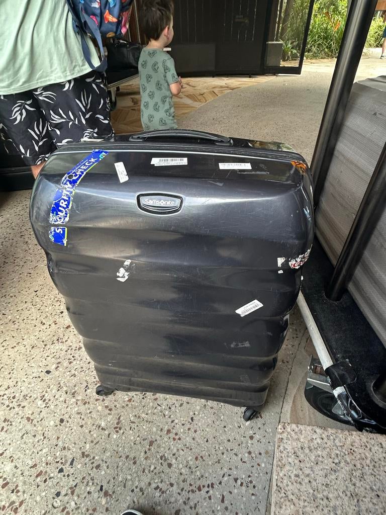 Samsonite spinner 75cm, Gebruikt, Hard kunststof, 45 tot 55 cm, Ophalen of Verzenden