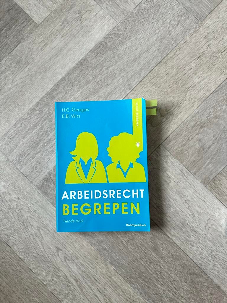 Arbeidsrecht Begrepen - Tiende druk - Boomjuridisch, Boeken, Ophalen of Verzenden, Gamma, Zo goed als nieuw, HBO