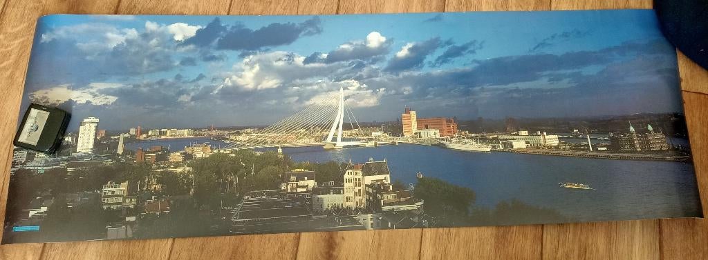 Poster van Rotterdam - Erasmusbrug, Ophalen, Nieuw, Schilderij, 75 tot 100 cm