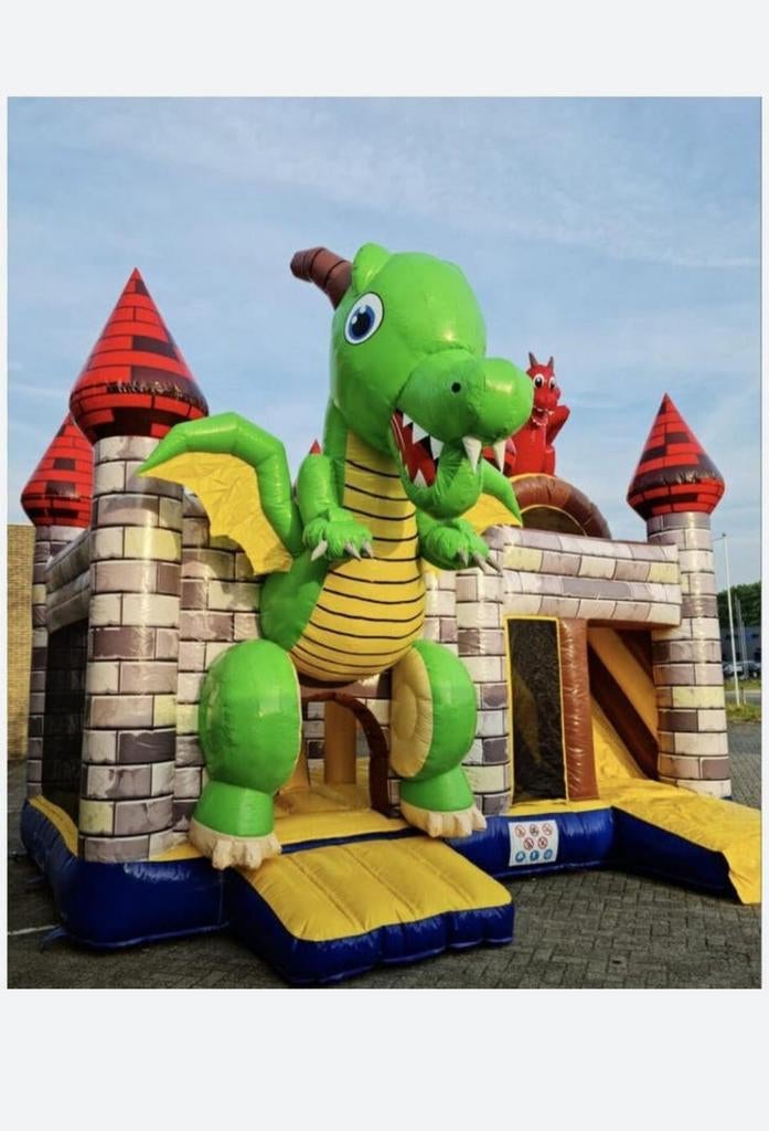 Te huur "draken" springkussen, Ophalen of Verzenden