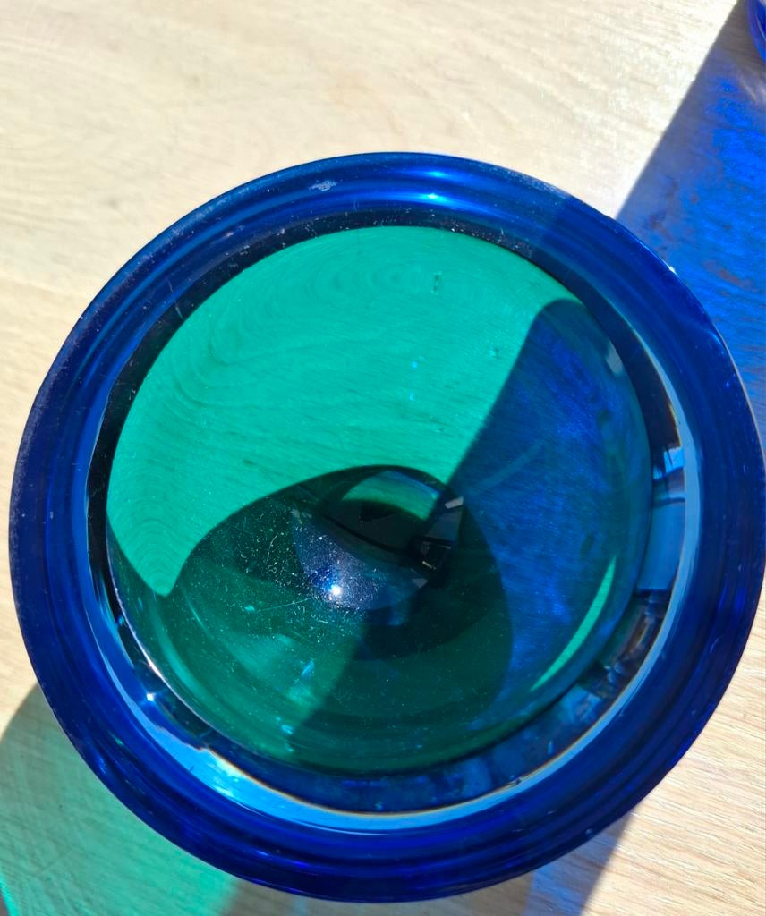 Murano glass bowl, Geode, Ophalen of Verzenden