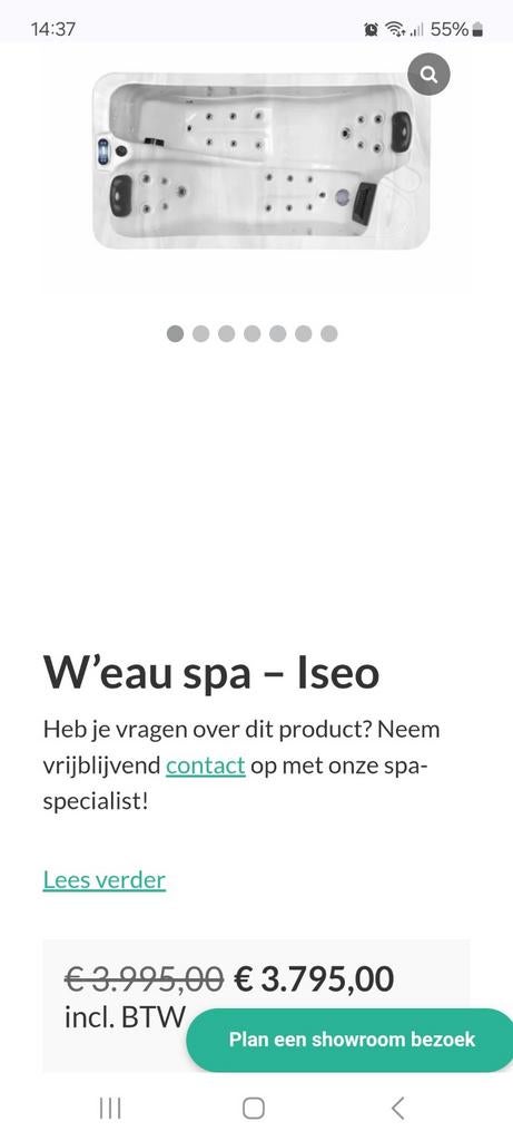 Nieuwe 2 persoons jacuzzi. 1 maand oud., Ophalen of Verzenden, Nieuw, Overige