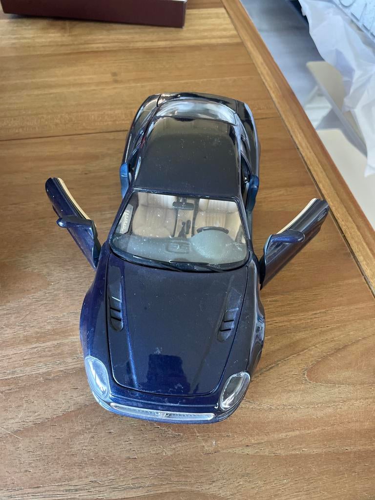 Maserati 3200 GT modelauto - Donkerblauw, Ophalen of Verzenden, Gebruikt, Auto, Overige merken