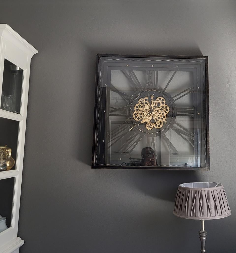 Wandklok, Huis en Inrichting, Woonaccessoires | Klokken, Ophalen, Zo goed als nieuw, Wandklok