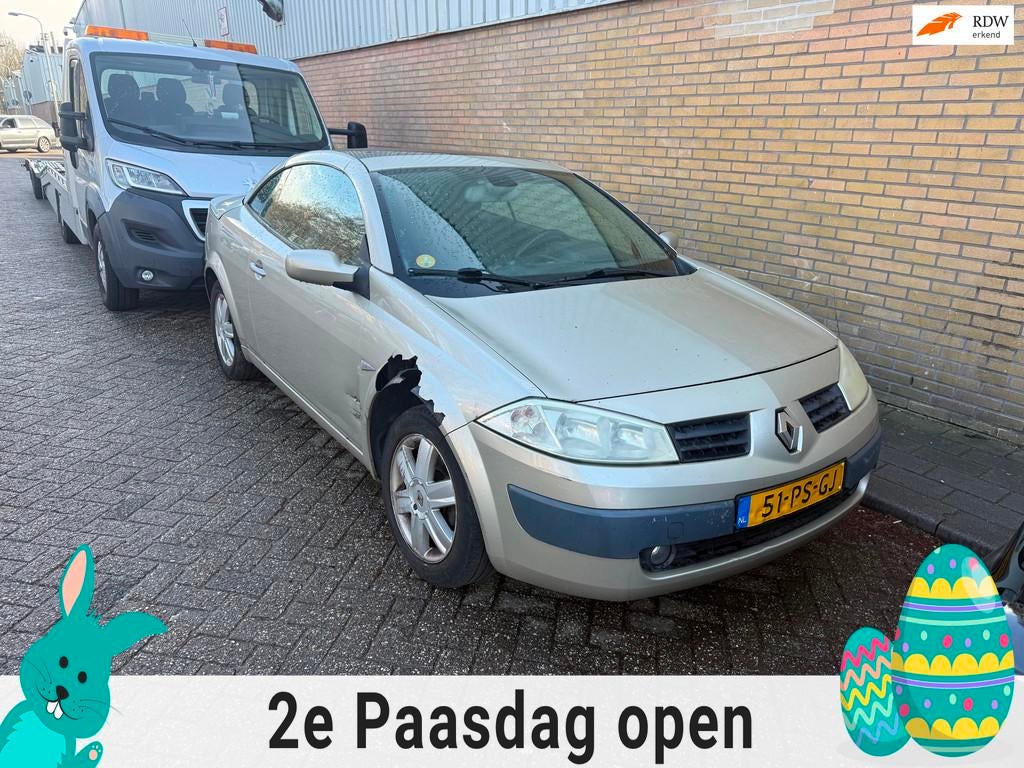Renault Mégane Coupé-Cabriolet EXPORT / HANDEL / SCHADE, Voorwielaandrijving, 1998 cc, 135 pk, Gebruikt