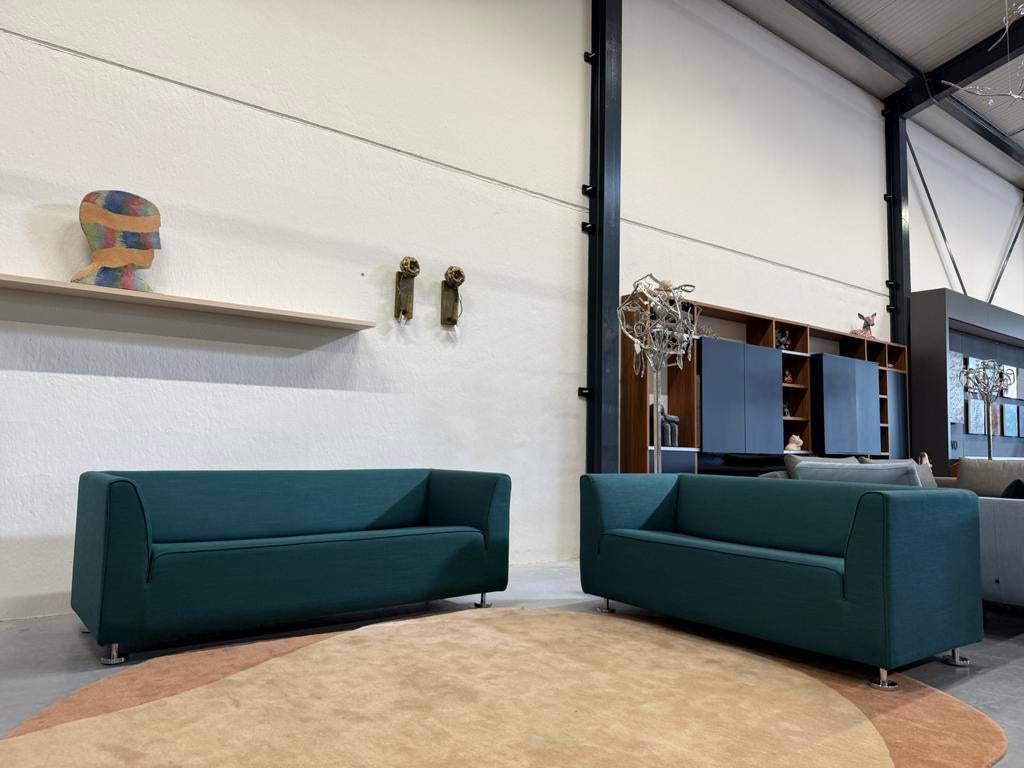 2 Nieuw Gelderland 4800 2,5 & 2 zits Bank Kvadrat Sunniva, 75 tot 100 cm, Ophalen of Verzenden, Rechte bank, Gelderland