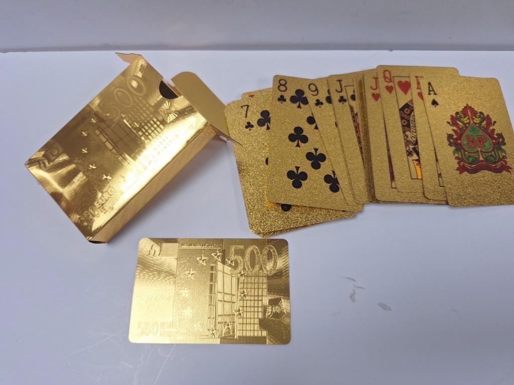 Nieuwe set golden speelkaarten alles 2 euro uitzoeken, Ophalen of Verzenden, Zo goed als nieuw