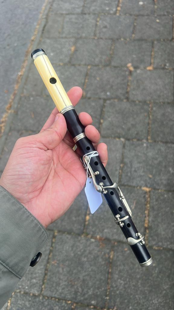 19e Eeuwse Piccolo -, Muziek en Instrumenten, Blaasinstrumenten | Dwarsfluiten en Piccolo's, Gebruikt, Piccolo, Met koffer of tas