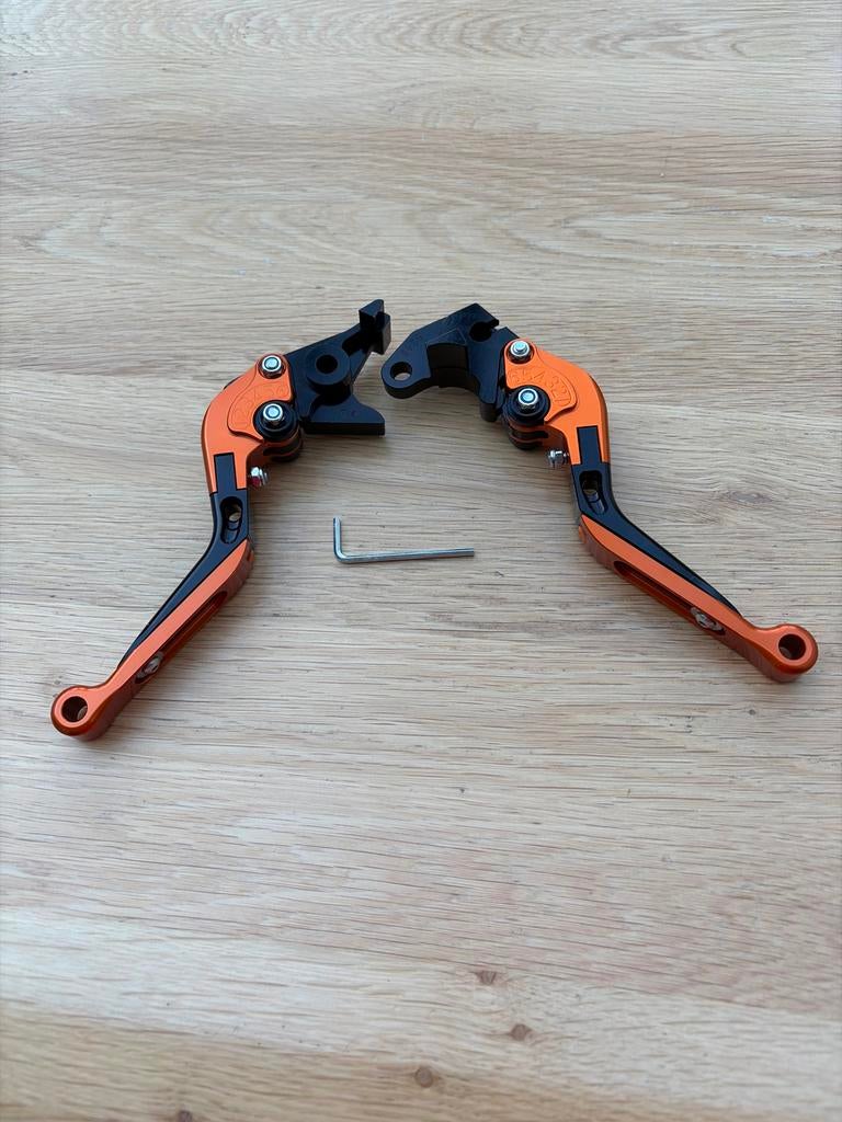 Oranje/zwarte rem- en koppelingshendels GSX-R, Ophalen of Verzenden, Gebruikt