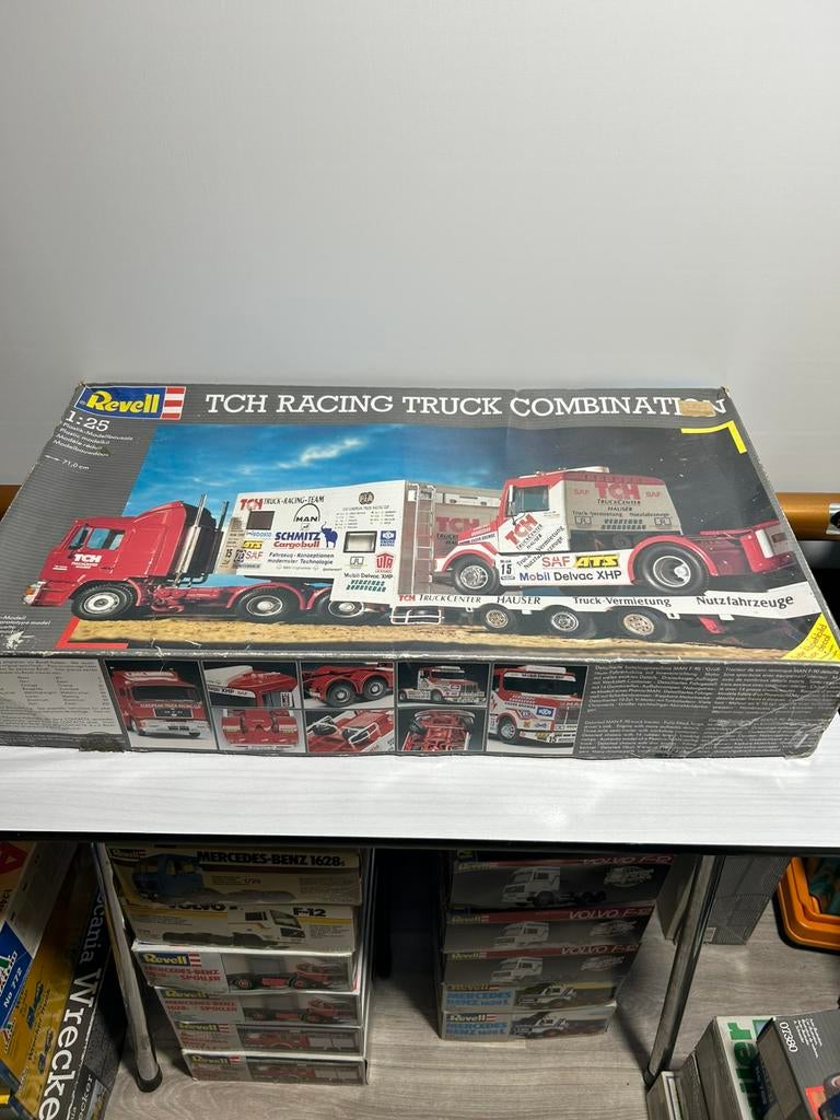 Revell 7551 racing truck combination, Hobby en Vrije tijd, Modelbouw | Auto's en Voertuigen, Revell, Groter dan 1:32, Ophalen of Verzenden