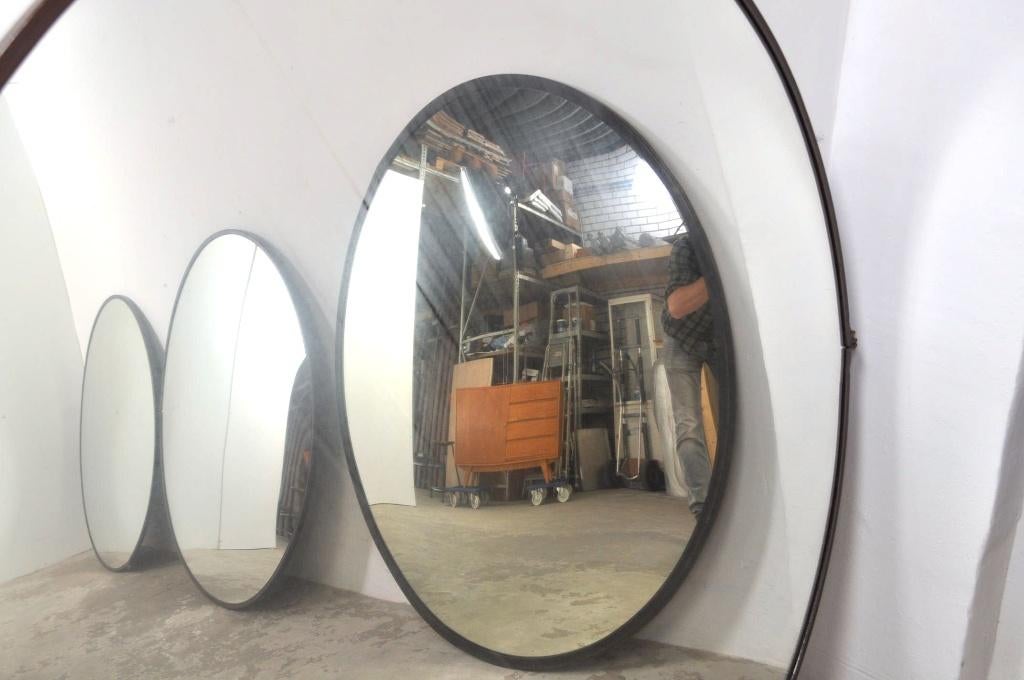 Convex mirror industriële bolle spiegels spiegel 121 cm, Gebruikt, 100 tot 150 cm, Rond, Ophalen of Verzenden