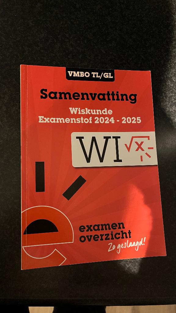 Examenbundel Wiskunde vmbo TL, Boeken, VMBO, Overige vakken, Ophalen of Verzenden, ExamenOverzicht
