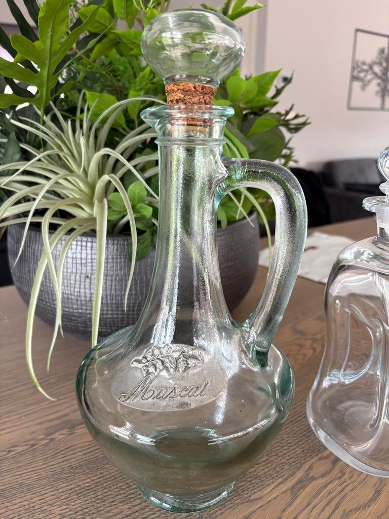 Vintage wijnkaraf, Ophalen