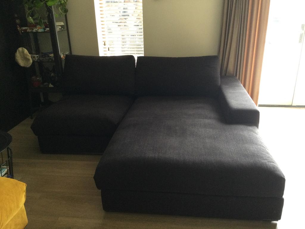 Lounge bank Goossens, Huis en Inrichting, Banken | Bankstellen, Ophalen, Driepersoons, 75 tot 100 cm, Zo goed als nieuw