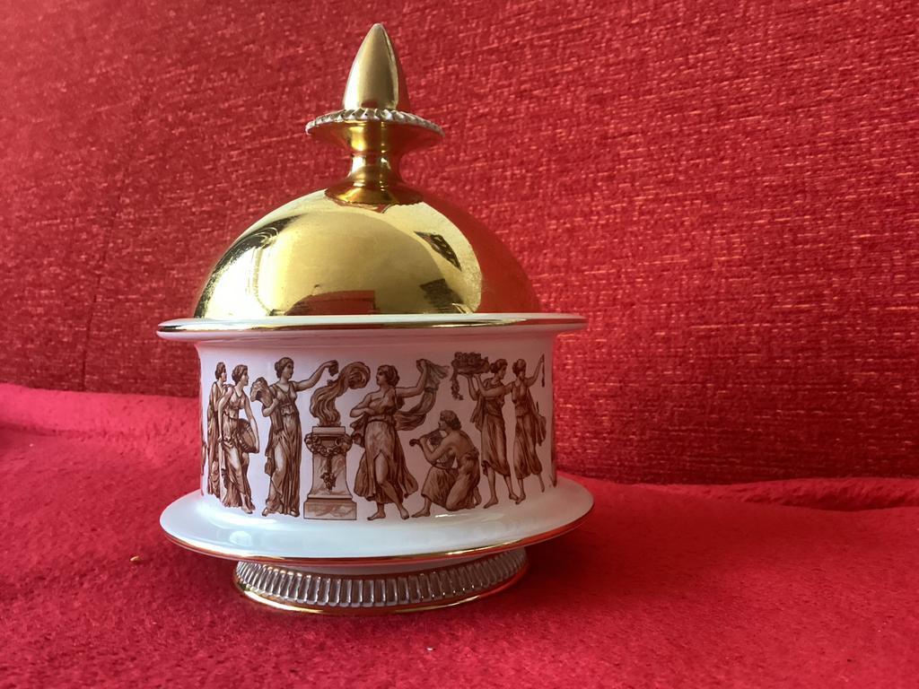 Vintage Italiaanse bonbonniére, Antiek en Kunst, Antiek | Porselein, Ophalen of Verzenden