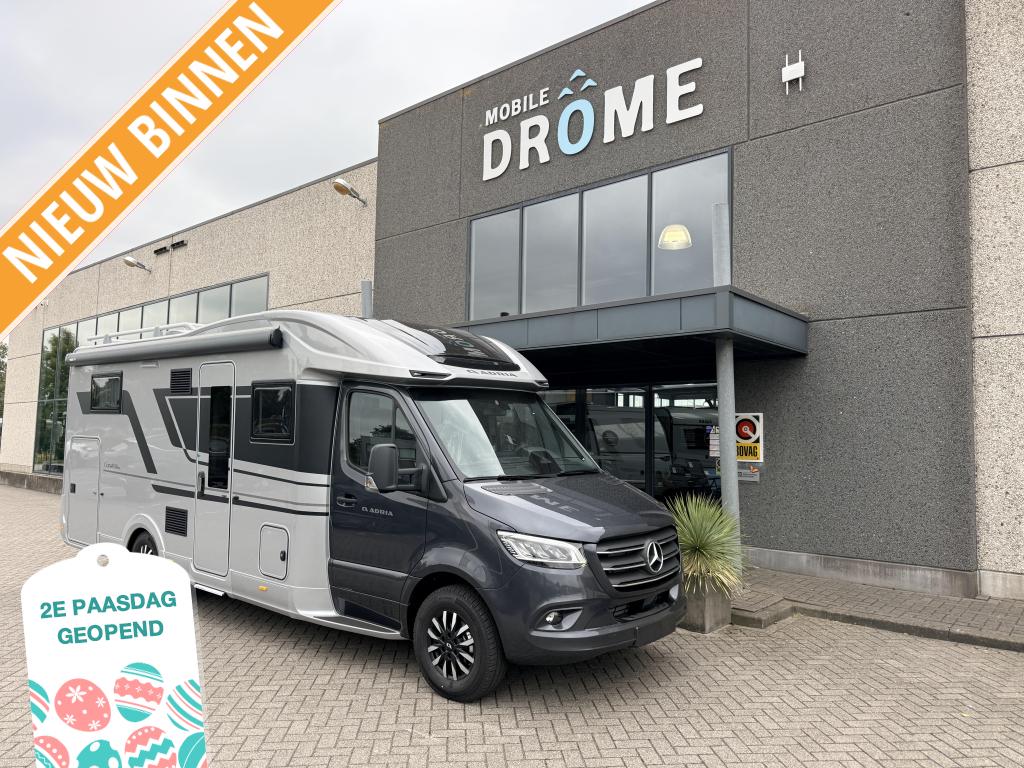 Adria Coral MB Supreme 670 DL Face to face, Luifel, Vloeistofverwarming, Bedrijf, Diesel