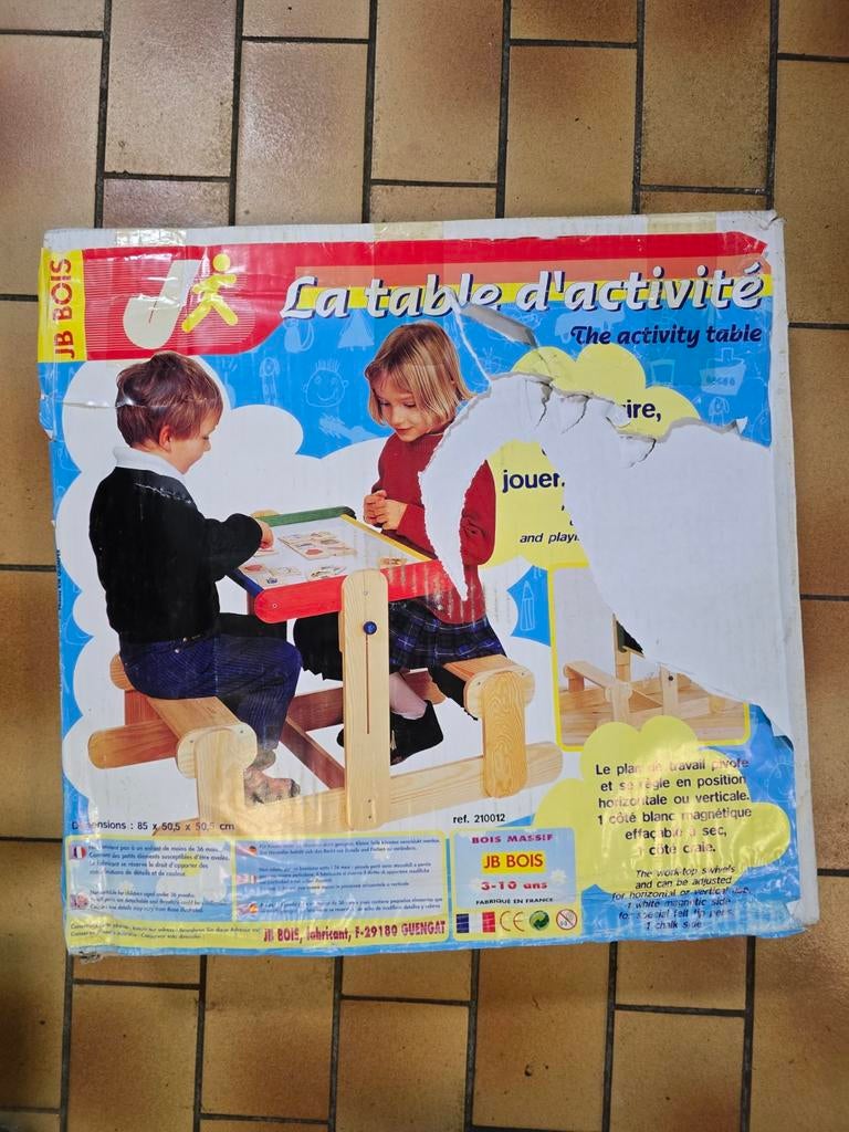 Activiteitentafel voor peuters (verstelbaar), Ophalen, Zo goed als nieuw, Knutselen