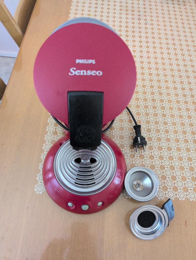 Philips Senseo HD7810/90 Rood, Witgoed en Apparatuur, Koffiezetapparaten, Ophalen, Gebruikt, Koffiemachine, 2 tot 4 kopjes