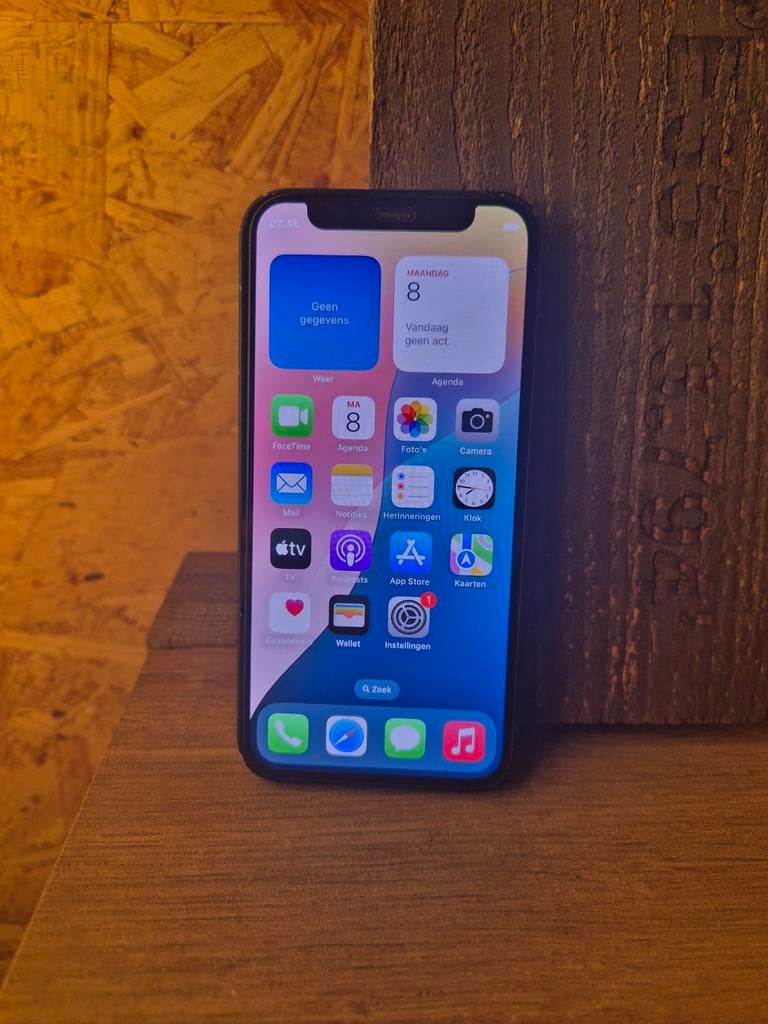 Apple Iphone 12 mini Donkerblauw 64gb, 94 %, IPhone 12 Mini, Zwart, -