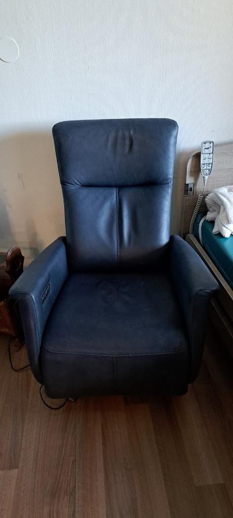 Prominent sta-op relaxstoel - Zo goed als nieuw, Huis en Inrichting, Fauteuils, Ophalen of Verzenden, Zo goed als nieuw, Leer