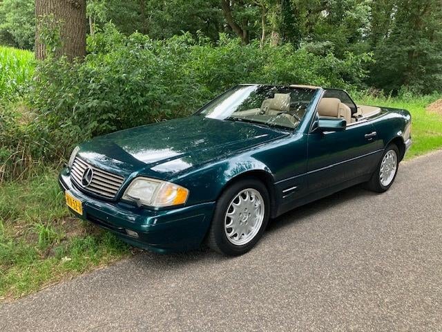 Mercedes-Benz 320 sl autom.1997, groen orig., 111000 mijl!, Automaat, Achterwielaandrijving, Beige, 6 cilinders