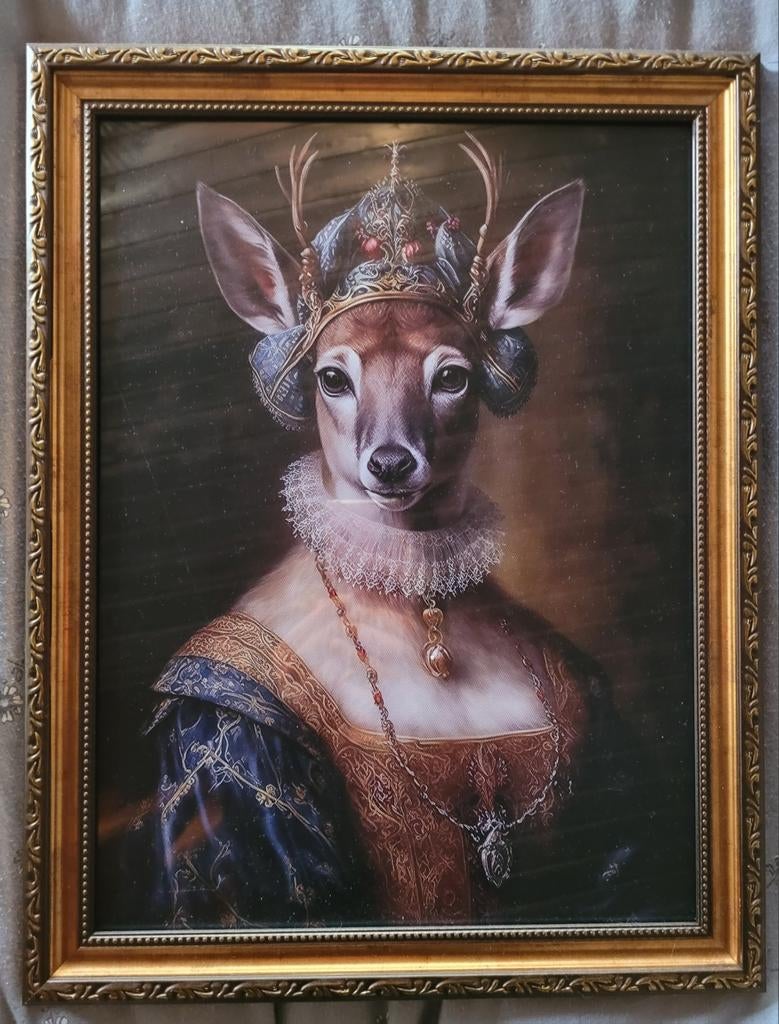 Afbeelding ingelijst, Antiek en Kunst, Ophalen