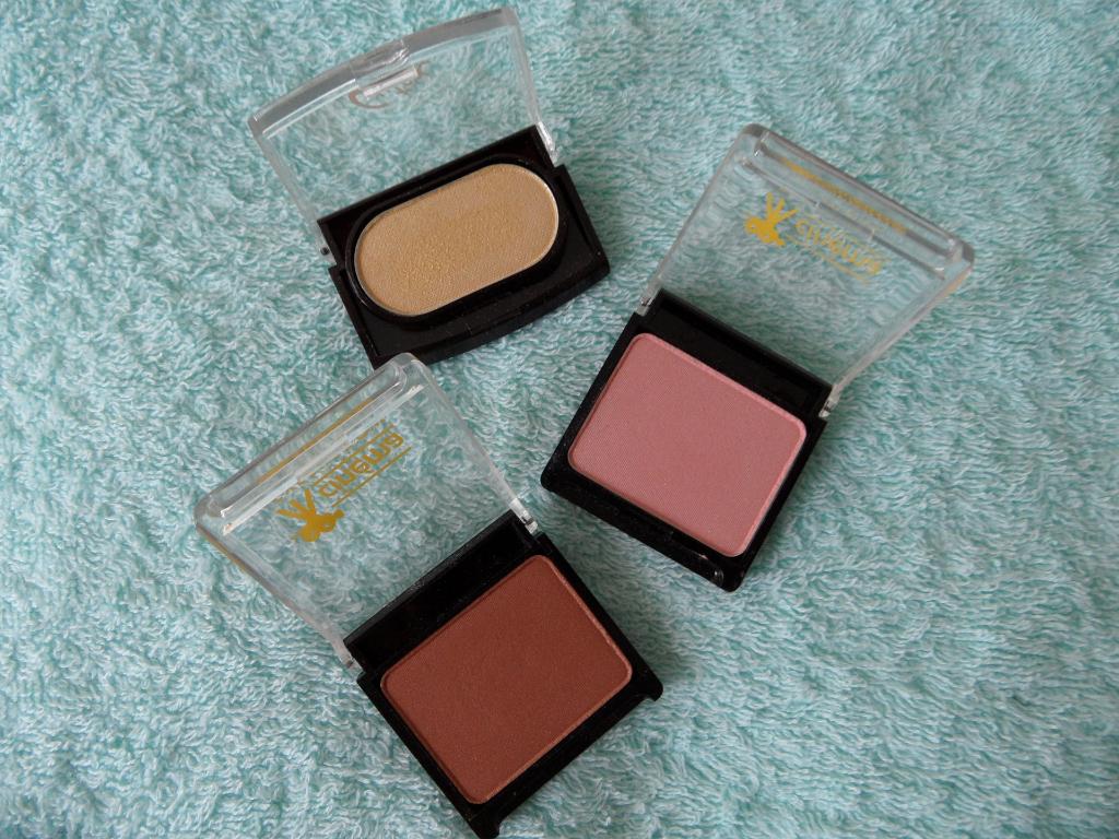 oogschaduw / eyeshadow - gold - zacht rose - bruin, Nieuw, Ophalen of Verzenden, Make-up, Overige kleuren
