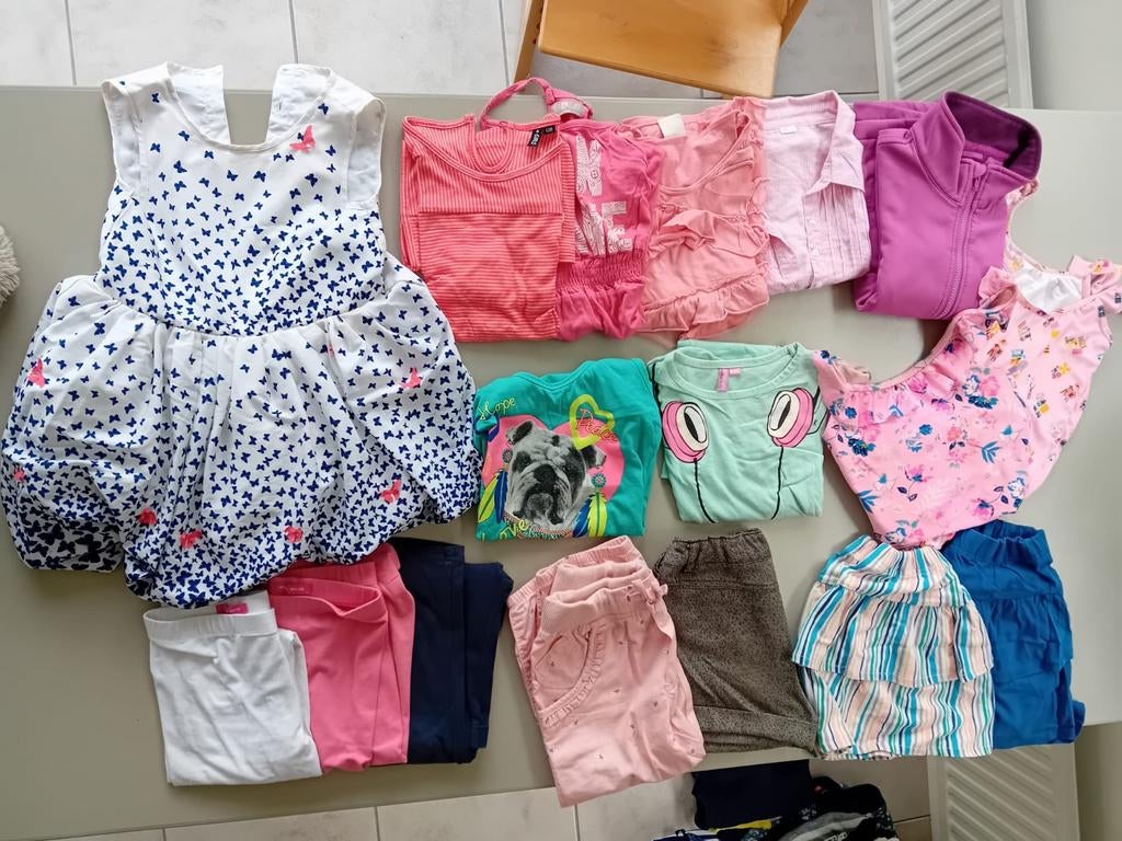 Groot Kledingpakket meisje 110-128 voorjaar-zomer, Kinderen en Baby's, Ophalen of Verzenden, Zo goed als nieuw