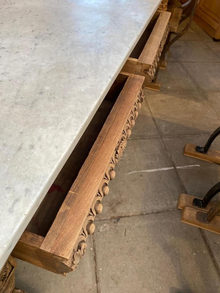 Antieke tafel eettafel sidetable 19e eeuws, Ophalen