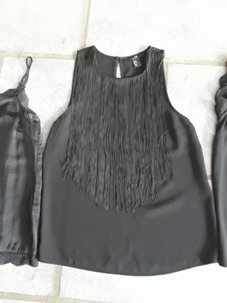 Zwart bloesje, topje mt XS, Zwart, Ophalen of Verzenden, Zo goed als nieuw, Zonder mouw