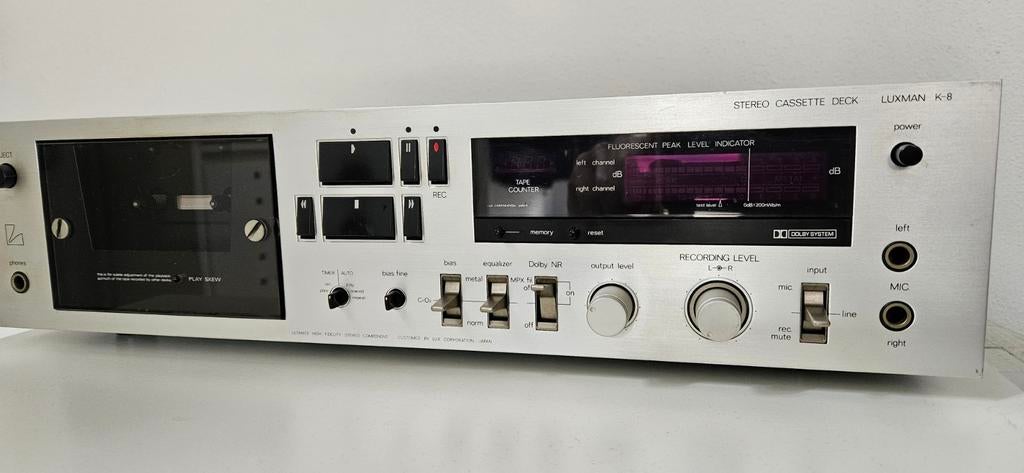 LUXMAN K8 cassettedeck, Ophalen of Verzenden, Overige merken