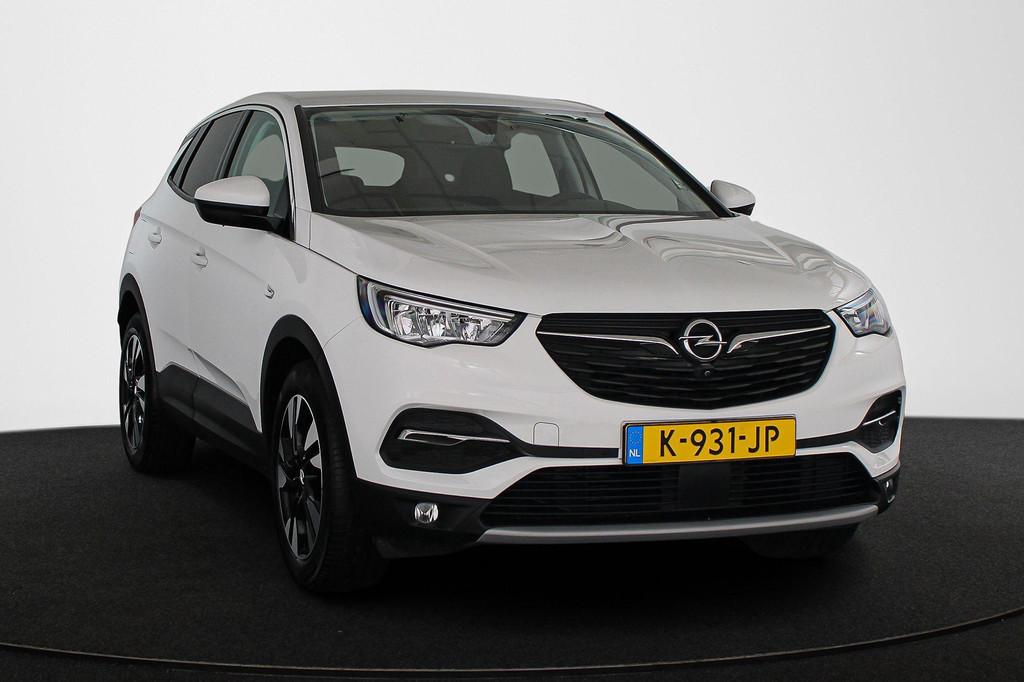 Opel Grandland X 1.2 Turbo Elegance 360 Camera Carplay Dodeh, Stof, 1199 cc, Wit, Origineel Nederlands