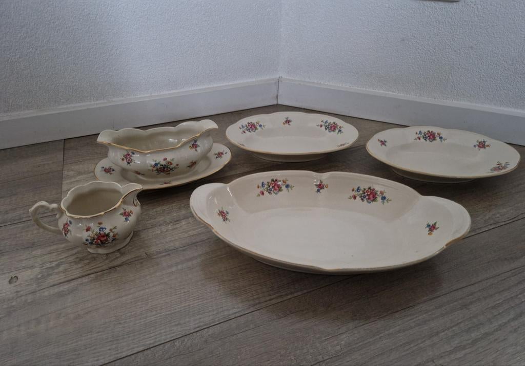 Poland servies chodziez bloemen schalen juskan juskom kan, Antiek en Kunst, Ophalen of Verzenden