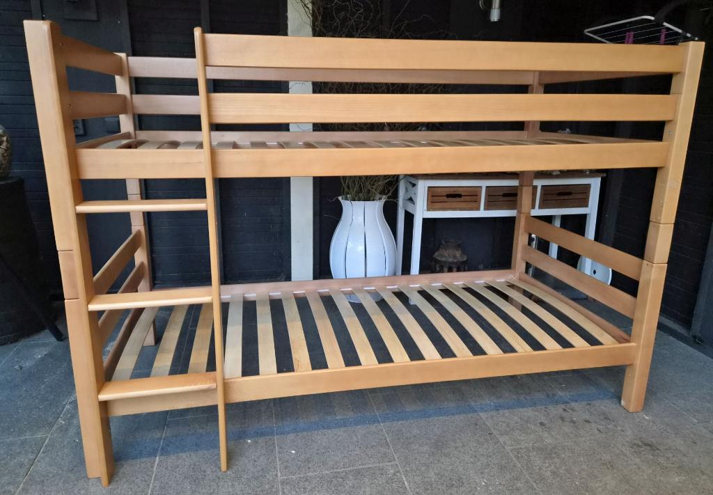 Stapelbed, Huis en Inrichting, Slaapkamer | Stapelbedden en Hoogslapers, Ophalen, Gebruikt, 90 cm, 160 tot 180 cm