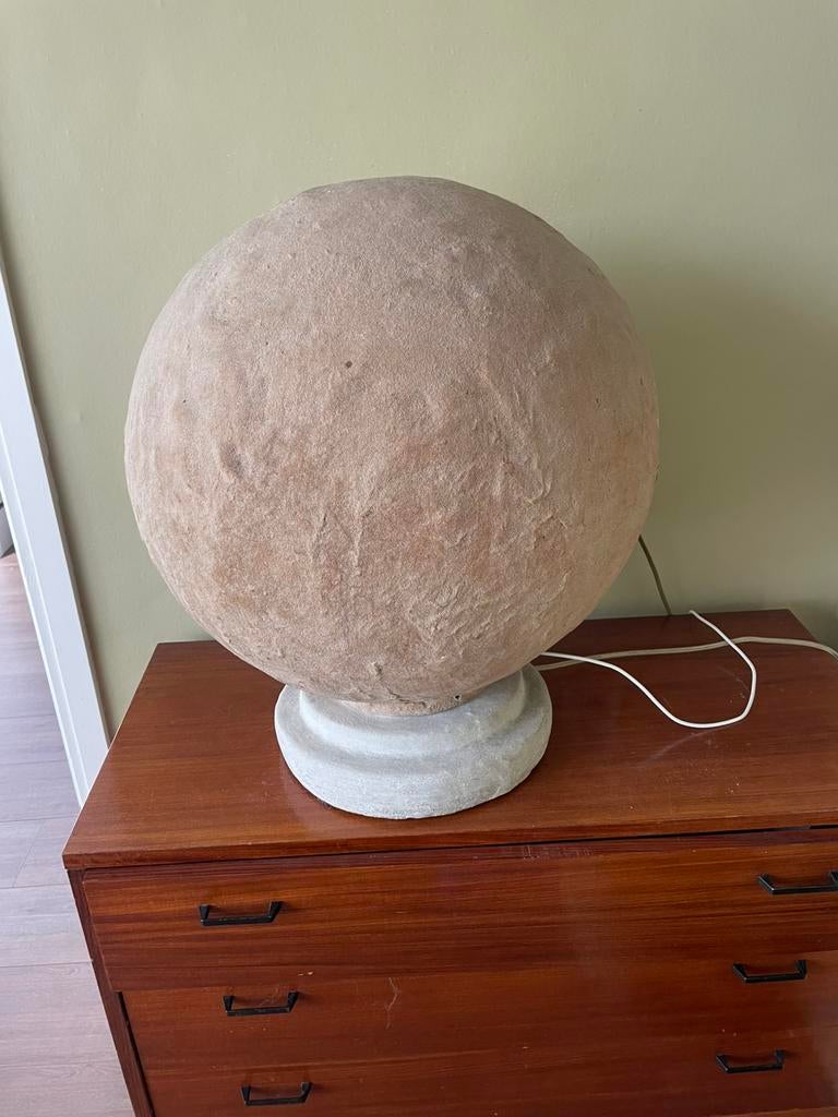 Mooie grote maanlamp vintage brutalist, Ophalen, Gebruikt, Minder dan 50 cm