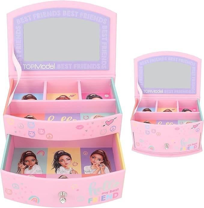 Top Models sieradendoos, Ophalen of Verzenden, Zo goed als nieuw, Roze, Hardcase