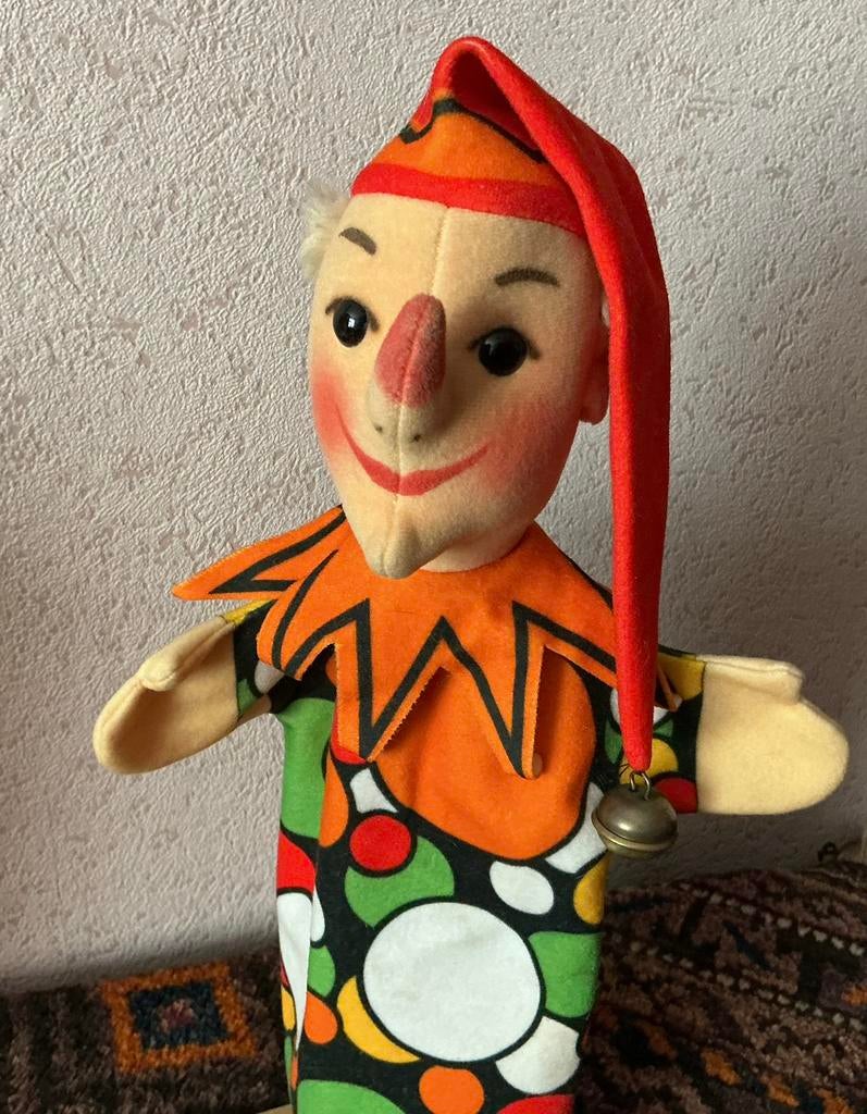 Steiff Handpop Clown 28 cm, Verzamelen, Poppen, Zo goed als nieuw, Pop, Ophalen of Verzenden