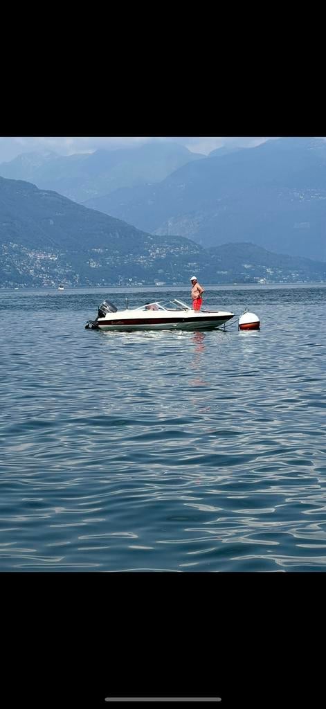 Sensation Speedboot met trailer en buitenboordmoter, Ophalen, Gebruikt, 70 tot 120 pk, 3 tot 6 meter