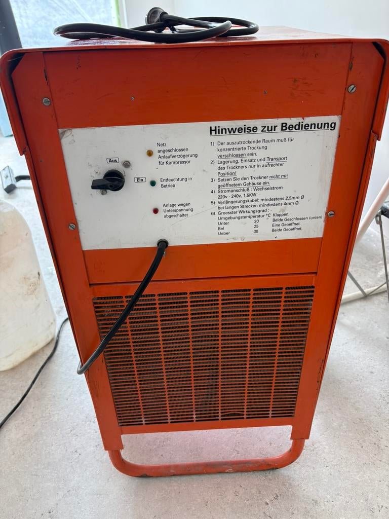 Professionele Bouwdroger- Krachtige Ontvochtiger, Ophalen, Zo goed als nieuw, Afzuiger