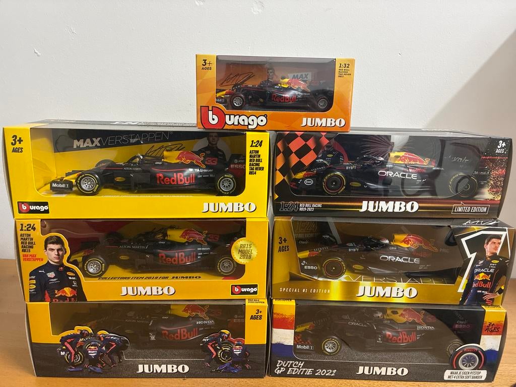 Max Verstappen Jumbo schaalmodellen collectie, Ophalen of Verzenden, Nieuw, Auto, Bburago