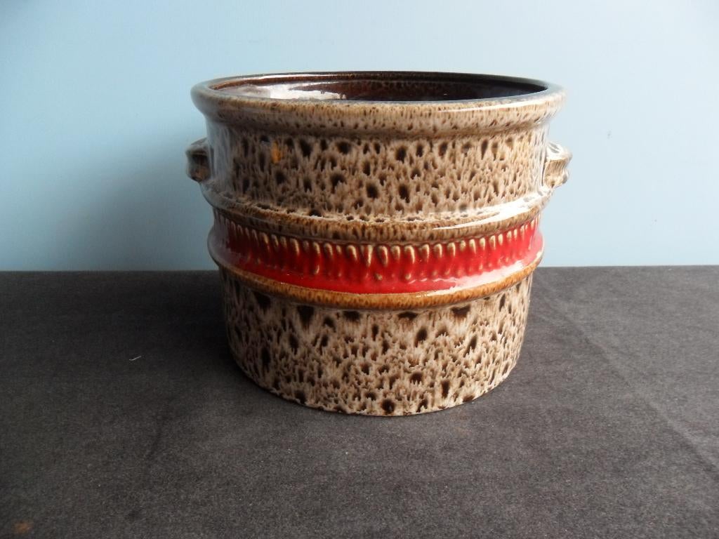 W. Germany bloempot fat lava, Ophalen of Verzenden