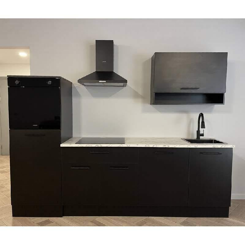 Nieuwe keuken compleet met apparatuur zwart 260cm breed, Huis en Inrichting, Keuken | Complete keukens, Zwart, Overige typen, Nieuw