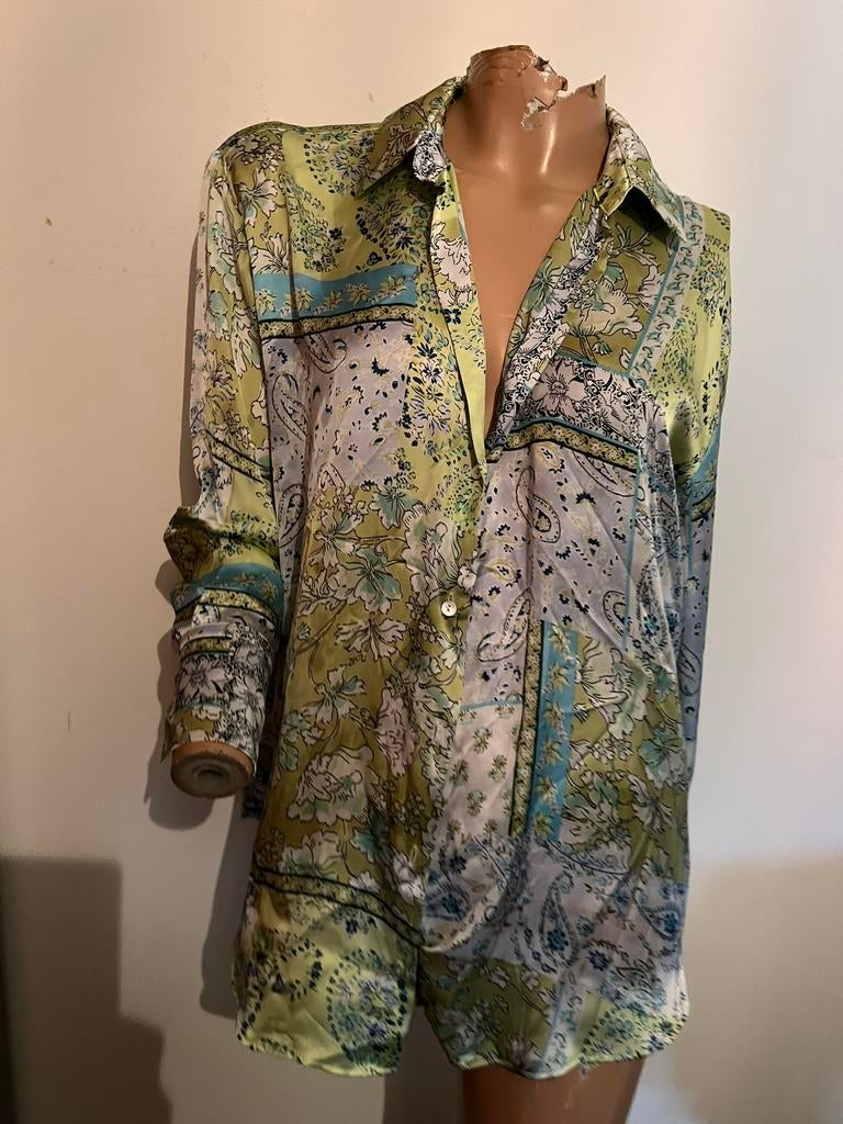 ZARA blouse maat L ZGAN, Kleding | Dames, Blouses en Tunieken, F, Blauw, R, Zara