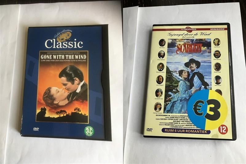 gone with the wind 1 2 dvd gejaagd door de wind scarlett, Cd's en Dvd's, Alle leeftijden, Drama, Ophalen of Verzenden, Zo goed als nieuw