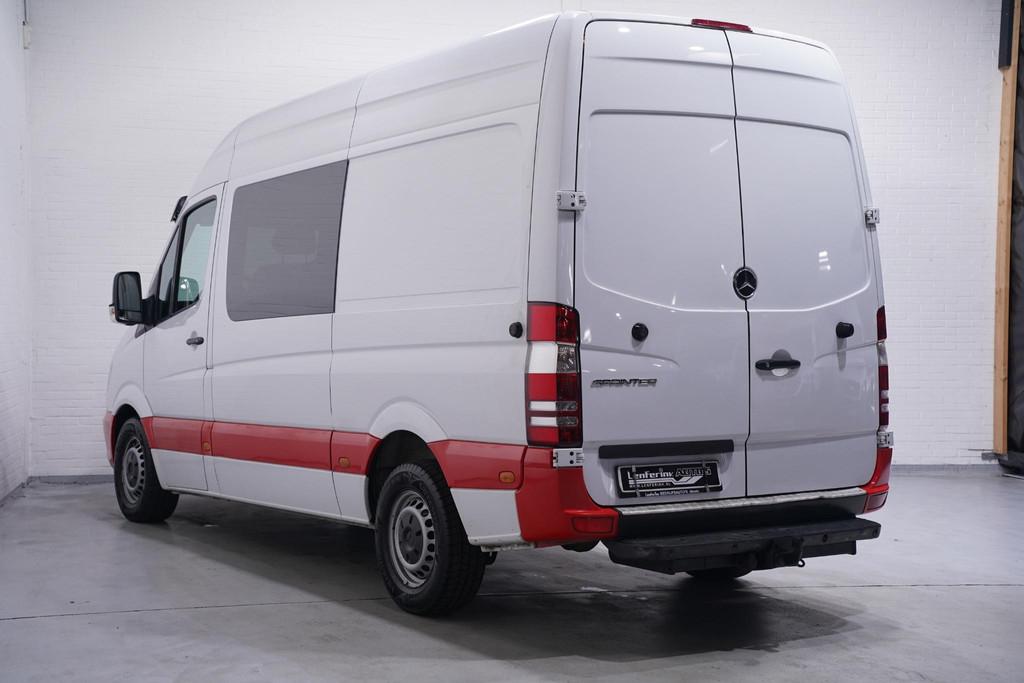 Mercedes-Benz Sprinter 316 CDI 163 pk Dubbel Cabine L2H2 Air, 13 km/l, Euro 5, Gebruikt, Zwart