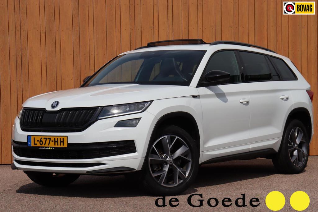 Skoda Kodiaq 1.5 TSI Sportline Business orgNL schuifdak trek, Voorwielaandrijving, 12 maanden, 4 cilinders, Wit
